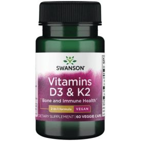   Swanson D3 + K2 vitaminok / 60 db növényi (vegán) kapszula